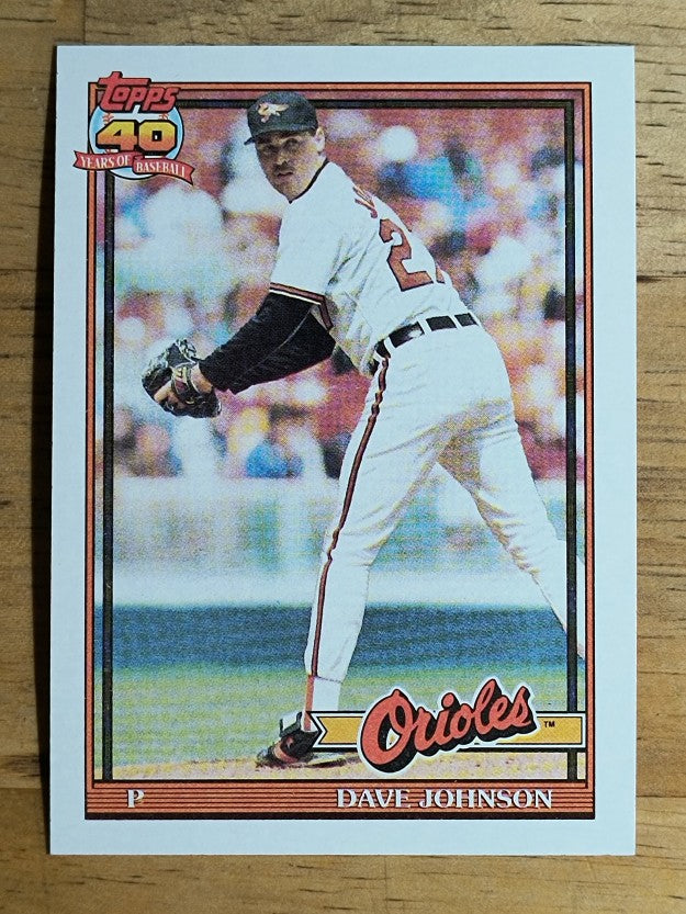 1991 Topps #163 Dave Johnson