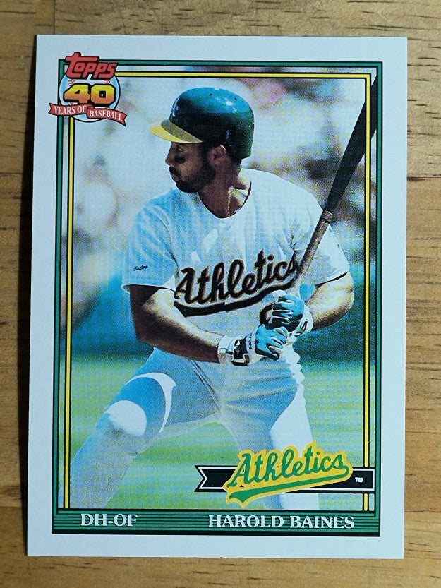 1991 Topps #166 Harold Baines