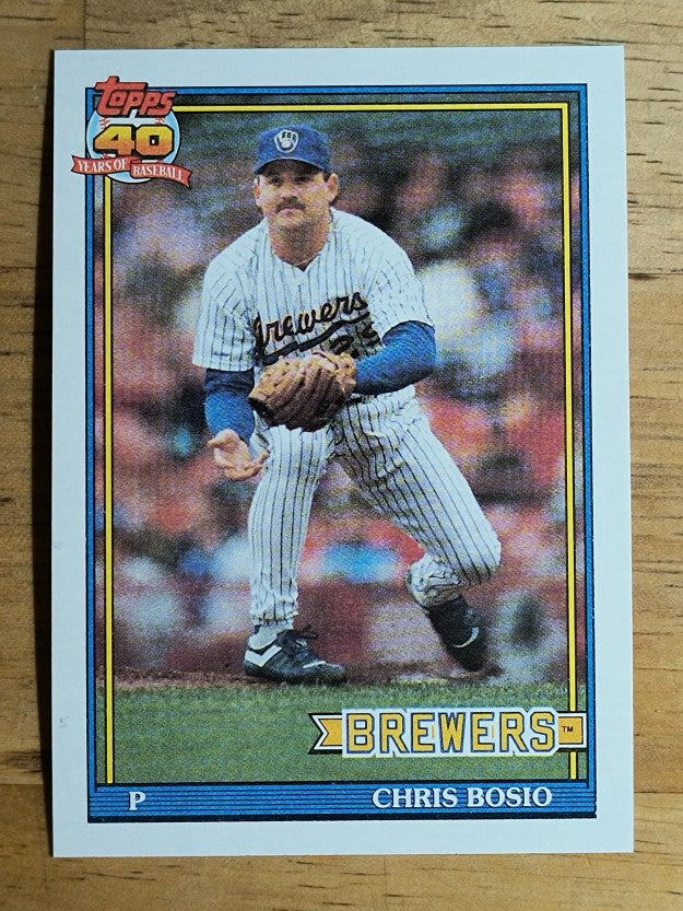 1991 Topps #217 Chris Bosio