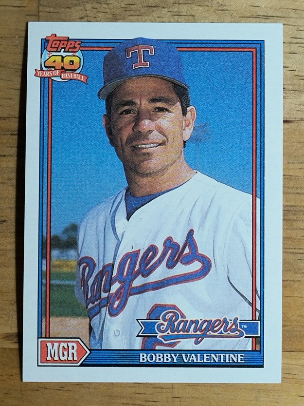 1991 Topps #489 Bobby Valentine MG