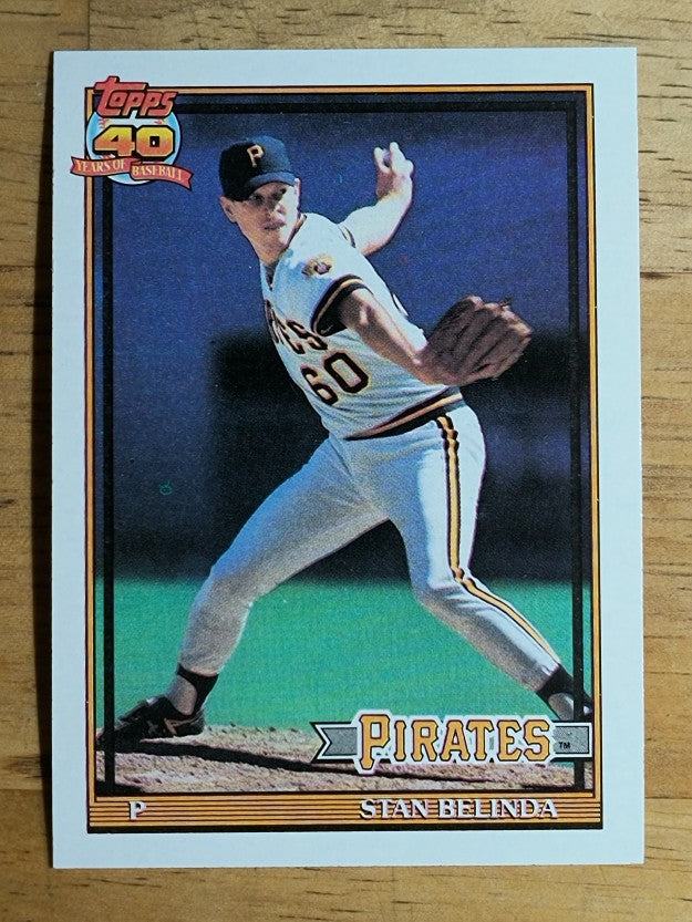 1991 Topps #522 Stan Belinda