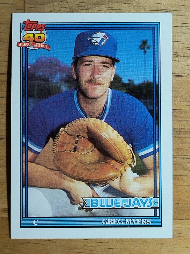 1991 Topps #599B Greg Myers COR