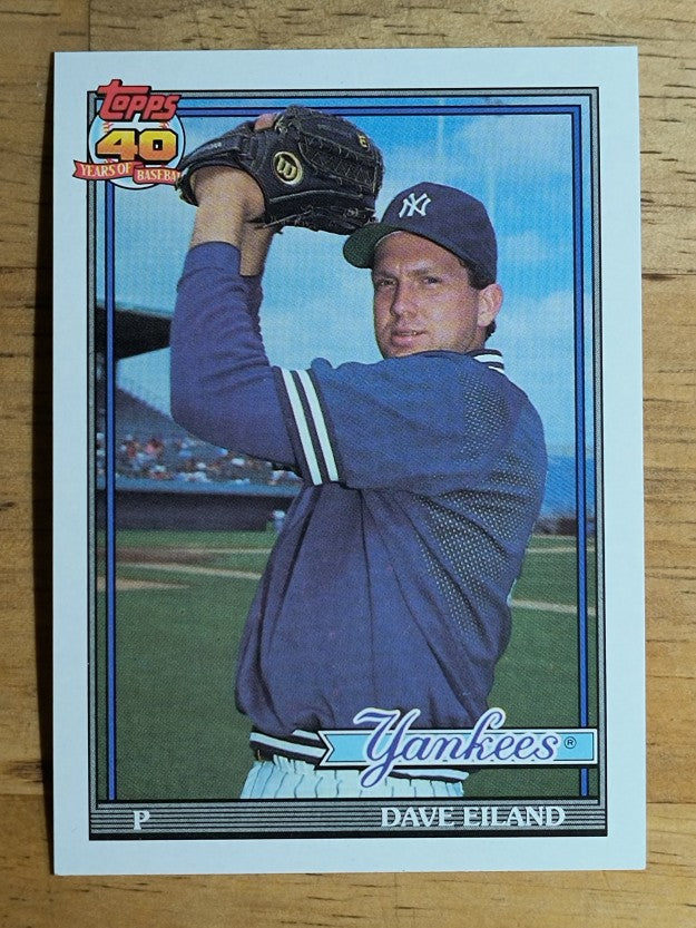 1991 Topps #611 Dave Eiland