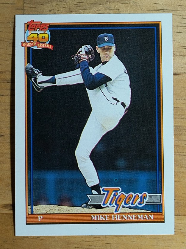 1991 Topps #641 Mike Henneman