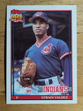 1991 Topps #692B Efrain Valdez COR RC/Born 7/11/1966