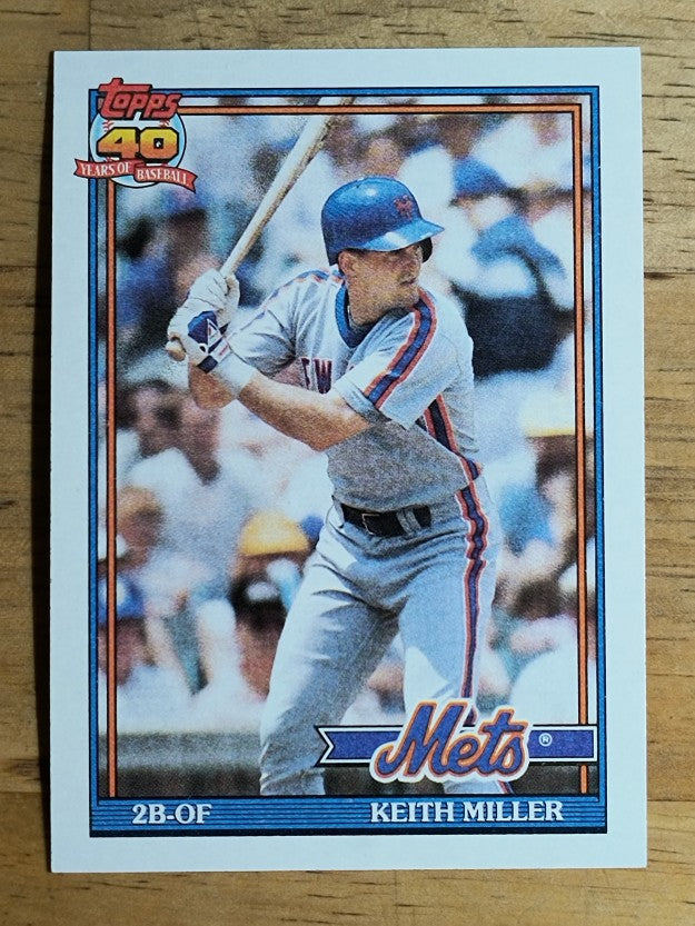 1991 Topps #719 Keith Miller