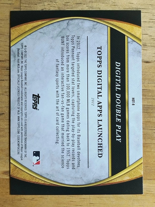 2021 Topps The History of Topps #HOT8 Topps Digital Apps Launched