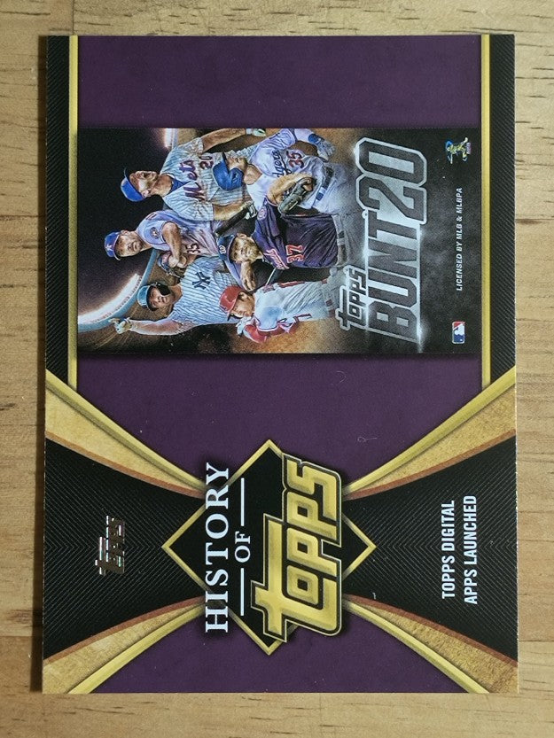 2021 Topps The History of Topps #HOT8 Topps Digital Apps Launched