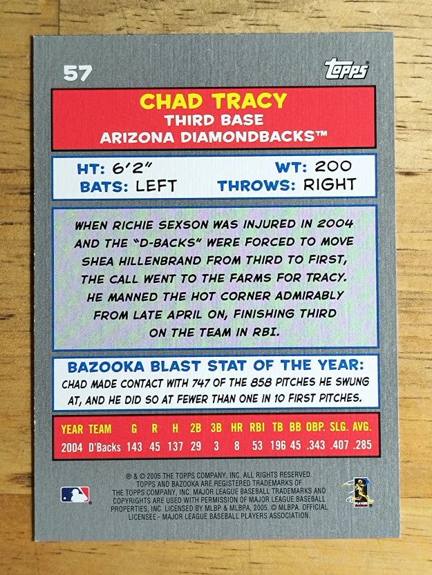 2005 Bazooka #57 Chad Tracy
