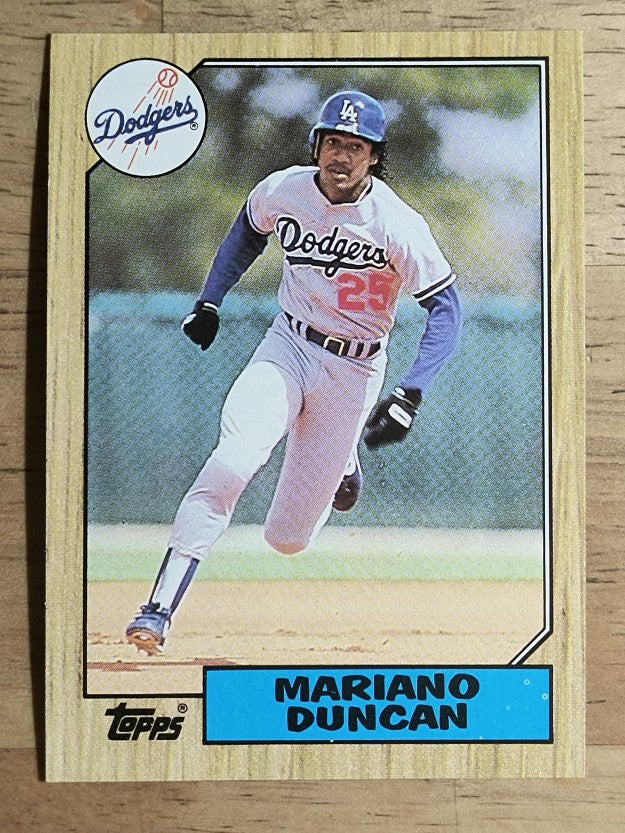 1987 Topps #199 Mariano Duncan
