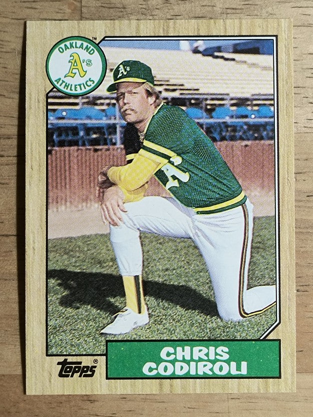 1987 Topps #217 Chris Codiroli