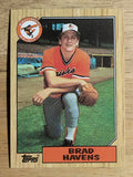 1987 Topps #398 Brad Havens