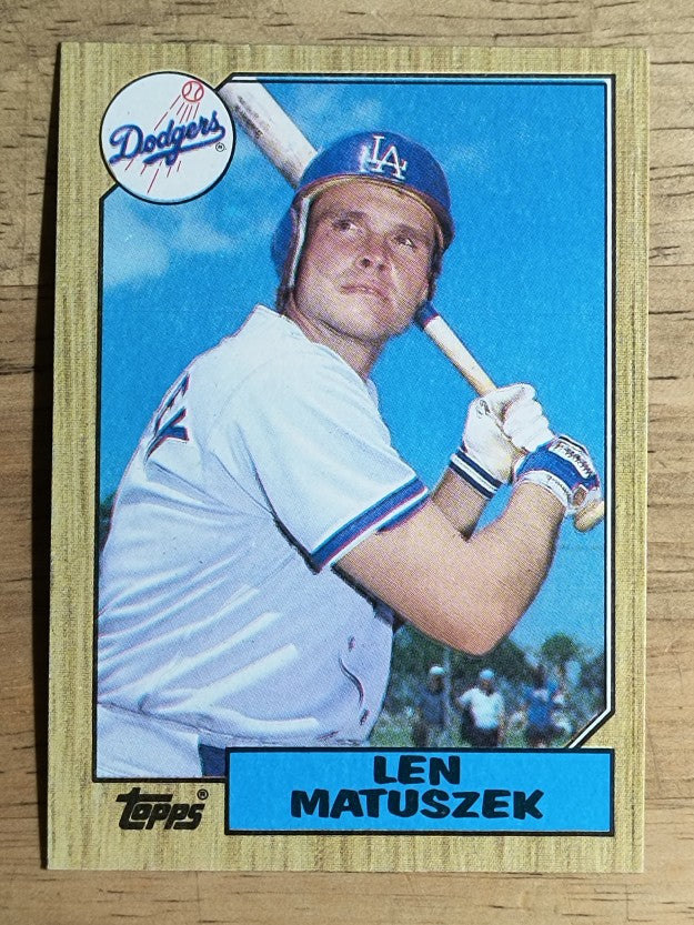 1987 Topps #457 Len Matuszek