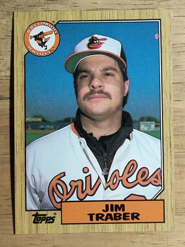 1987 Topps #484 Jim Traber