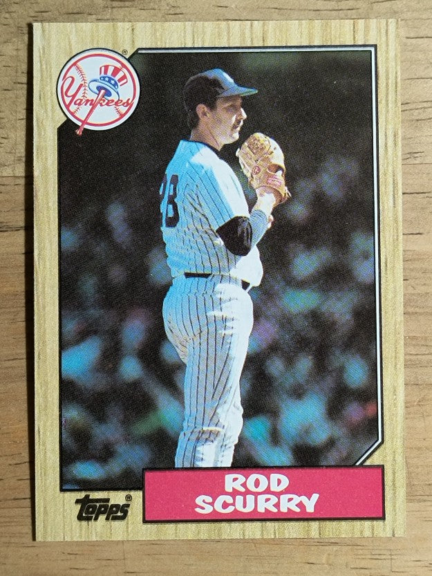 1987 Topps #665 Rod Scurry