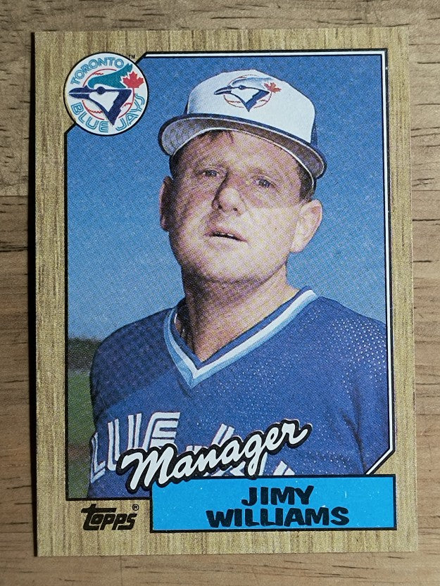 1987 Topps #786 Jimy Williams MG