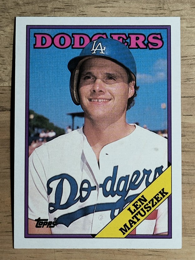 1988 Topps #92 Len Matuszek