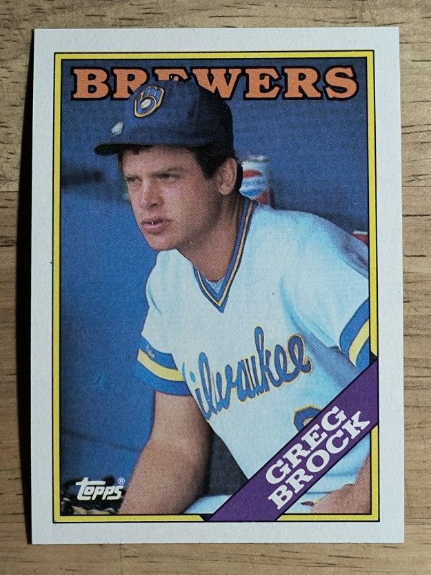 1988 Topps #212 Greg Brock