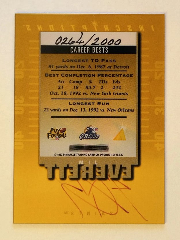 1997 Pinnacle Inscriptions Autographs #9 Jim Everett/2000
