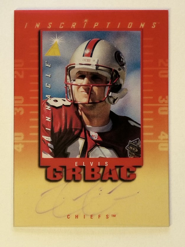 1997 Pinnacle Inscriptions Autographs #13 Elvis Grbac/1985