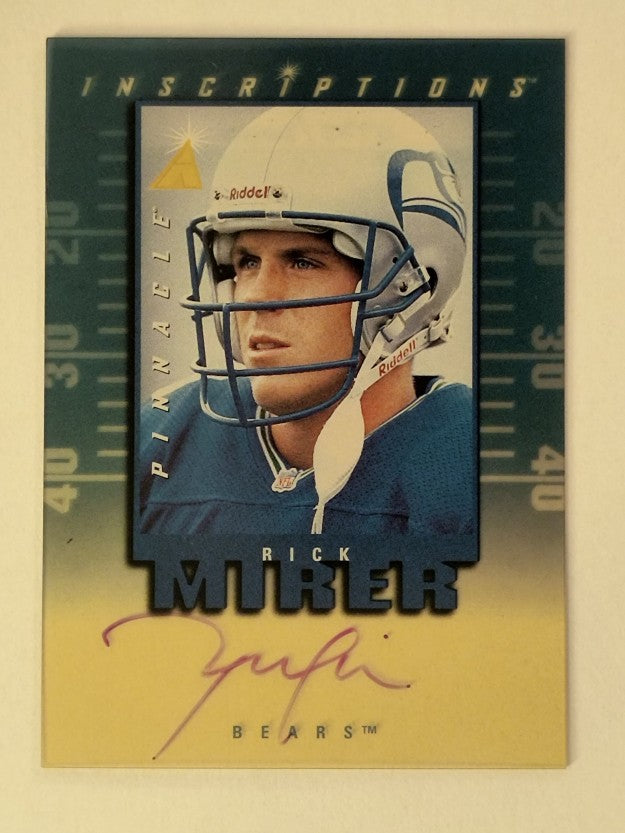 1997 Pinnacle Inscriptions Autographs #20 Rick Mirer/2000