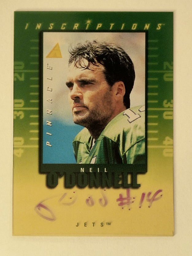 1997 Pinnacle Inscriptions Autographs #23 Neil O'Donnell/1990