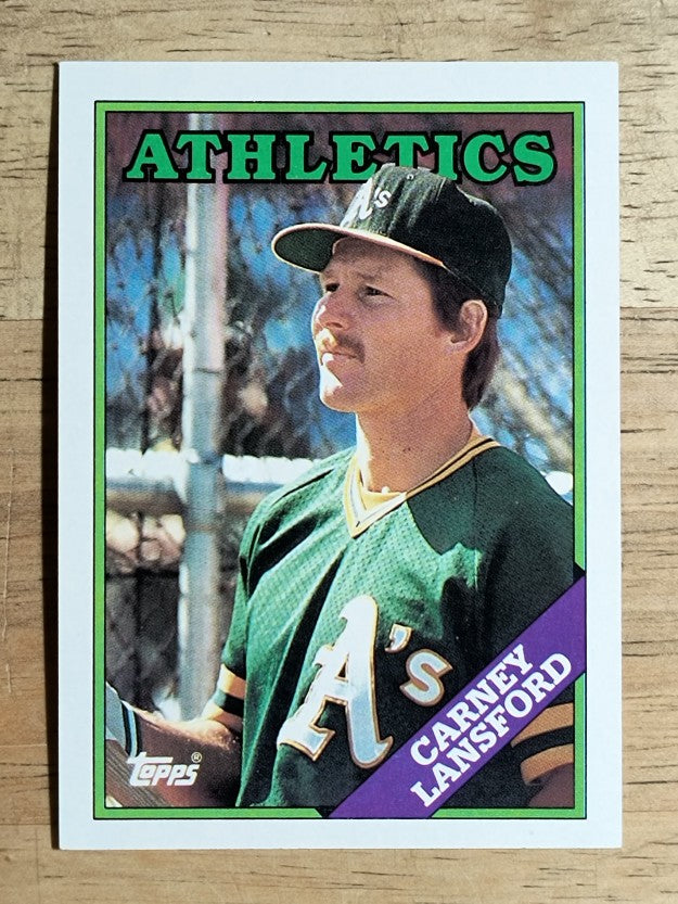 1988 Topps #292 Carney Lansford