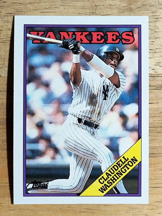 1988 Topps #335 Claudell Washington