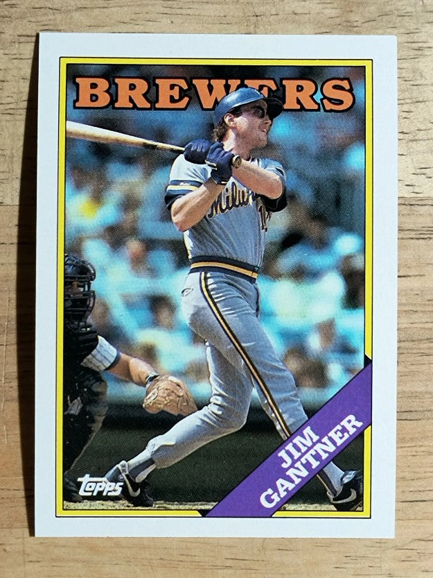 1988 Topps #337 Jim Gantner