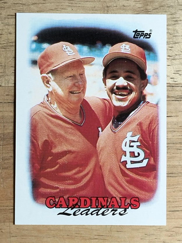 1988 Topps #351 Red Schoendienst CO/Tony Pena TL