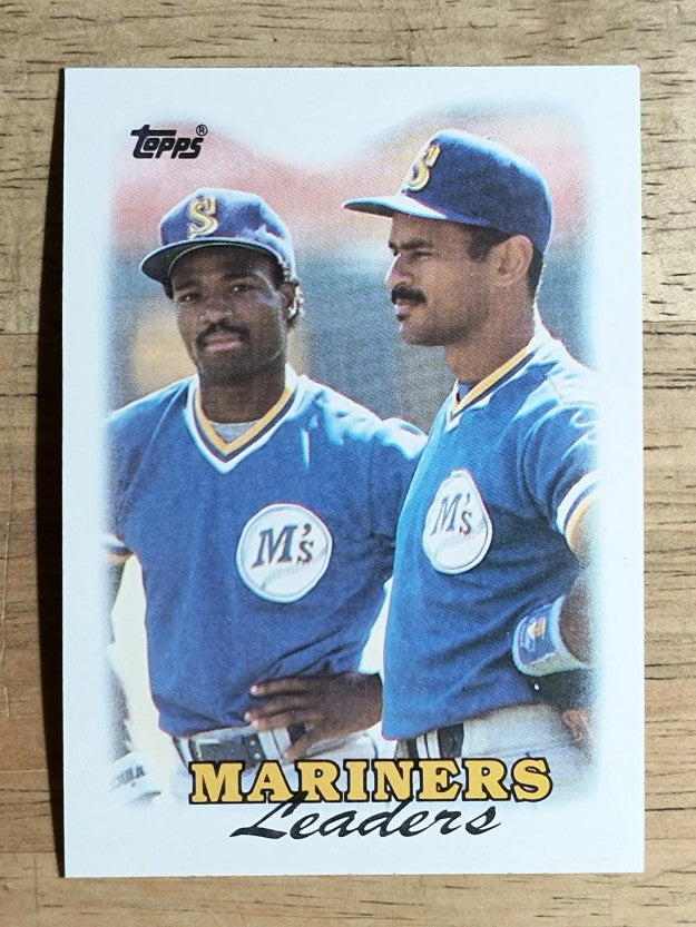 1988 Topps #519 Harold Reynolds/Phil Bradley TL