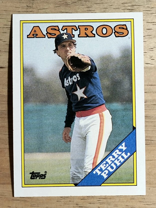 1988 Topps #587 Terry Puhl