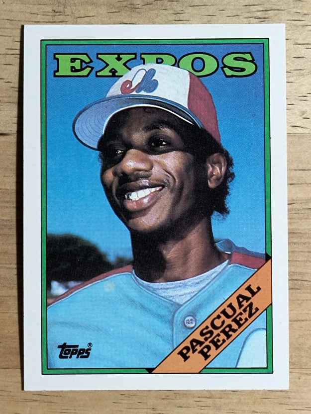 1988 Topps #647 Pascual Perez