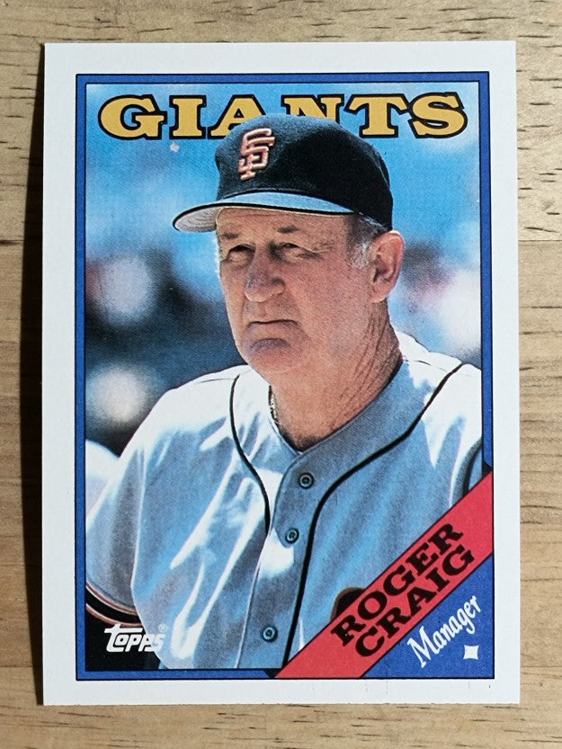 1988 Topps #654 Roger Craig MG
