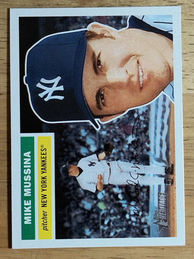 2005 Topps Heritage White Backs #181 Mike Mussina