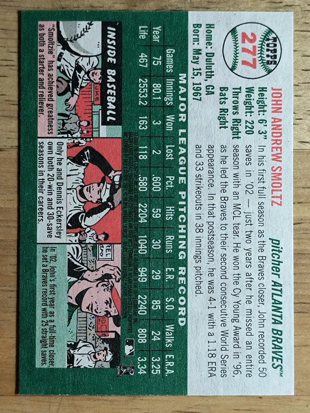 2003 Topps Heritage #277 John Smoltz
