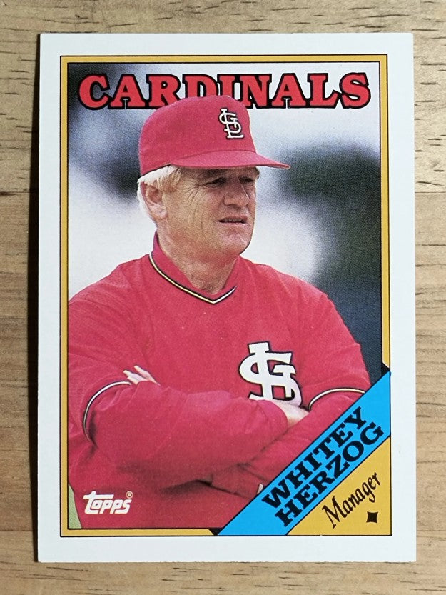 1988 Topps #744 Whitey Herzog MG