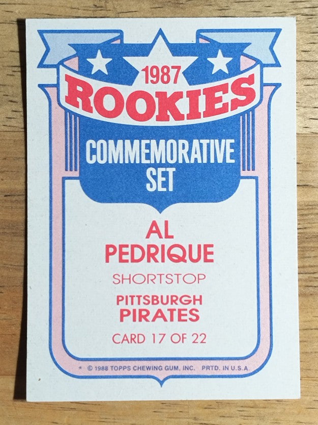 1988 Topps Rookies #17 Al Pedrique