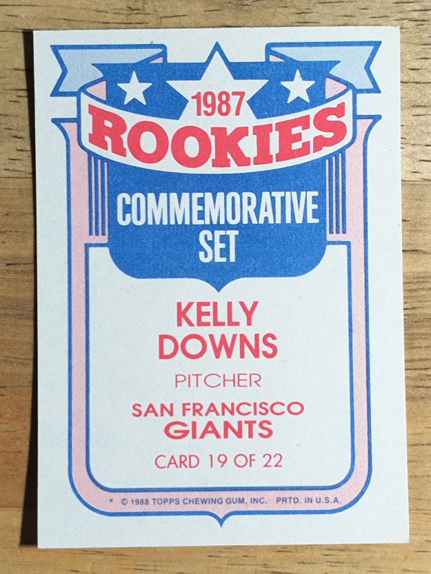 1988 Topps Rookies #19 Kelly Downs