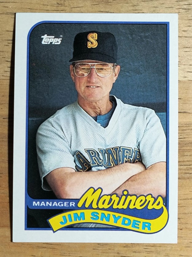 1989 Topps #44 Jim Snyder MG