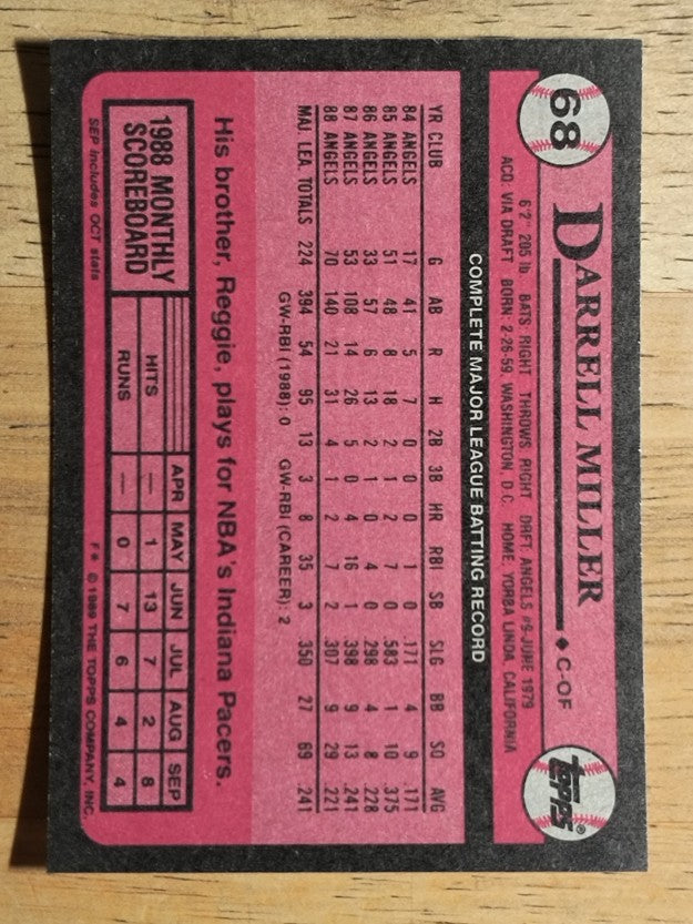 1989 Topps #68 Darrell Miller