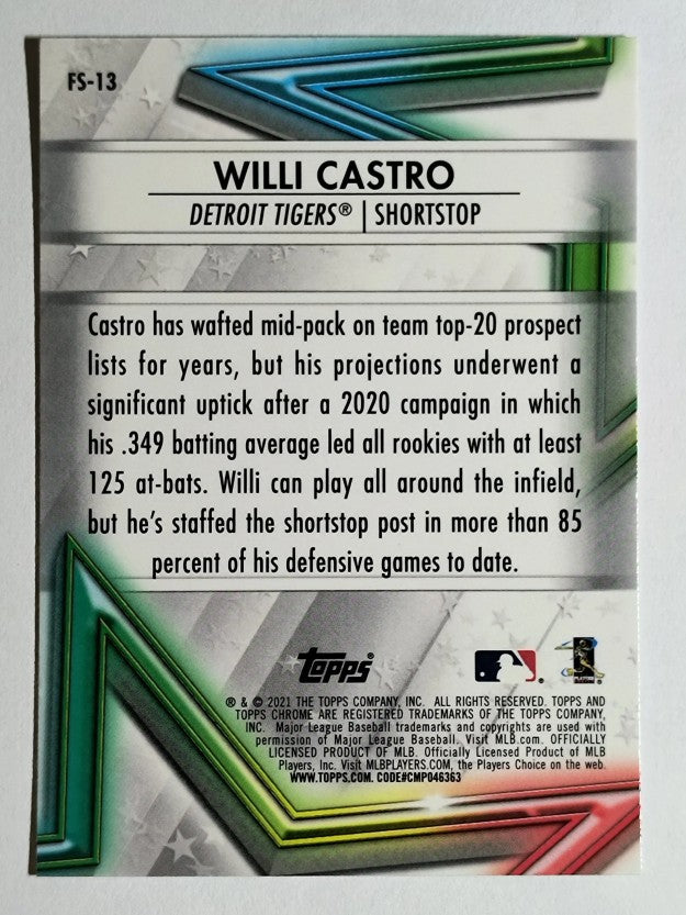 2021 Topps Chrome Future Stars #FS13 Willi Castro