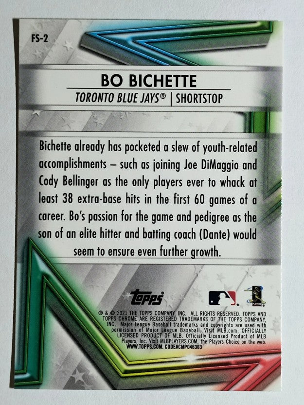 2021 Topps Chrome Future Stars #FS2 Bo Bichette
