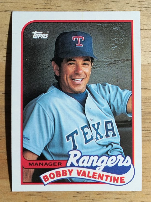 1989 Topps #314 Bobby Valentine MG