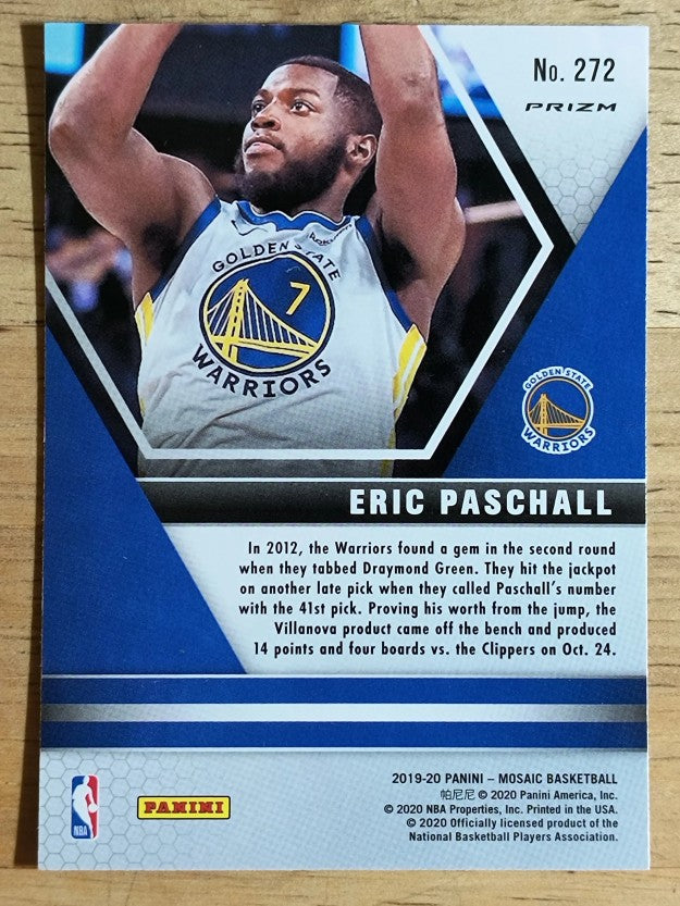 2019-20 Panini Mosaic Mosaic Orange Reactive #272 Eric Paschall