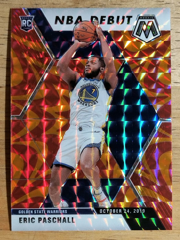 2019-20 Panini Mosaic Mosaic Orange Reactive #272 Eric Paschall