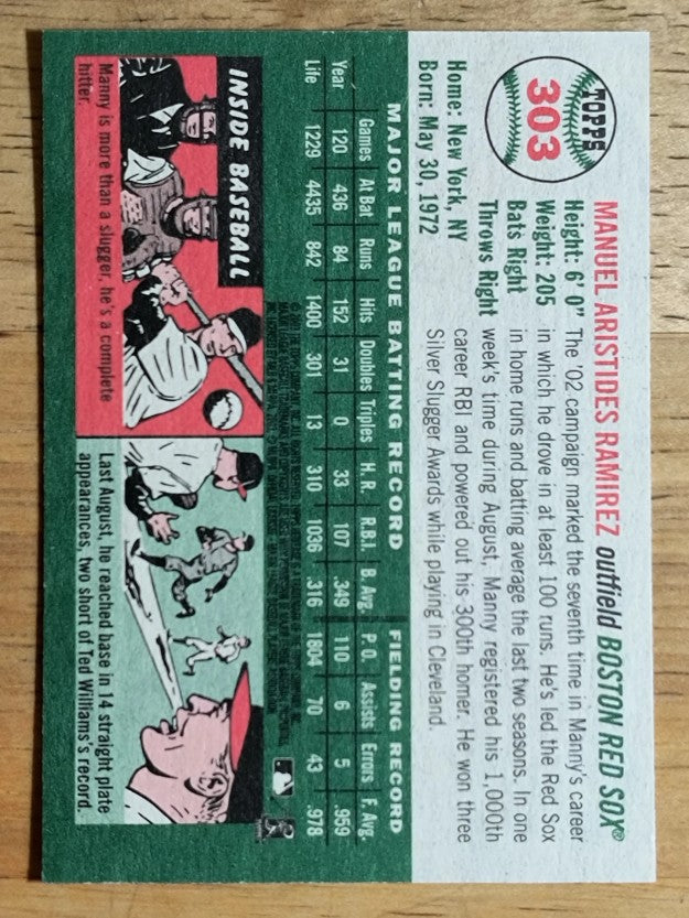 2003 Topps Heritage #303 Manny Ramirez