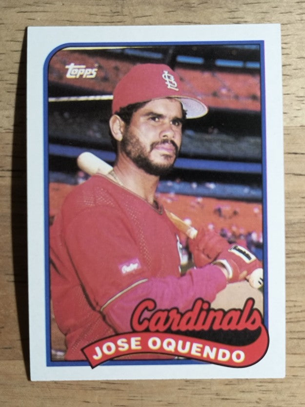1989 Topps #442 Jose Oquendo