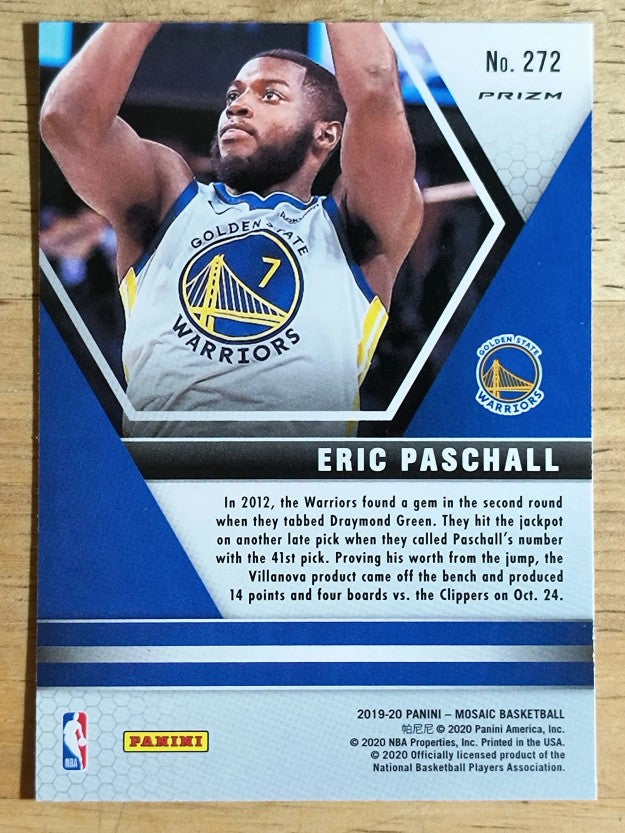 2019-20 Panini Mosaic Mosaic Pink Camo #272 Eric Paschall