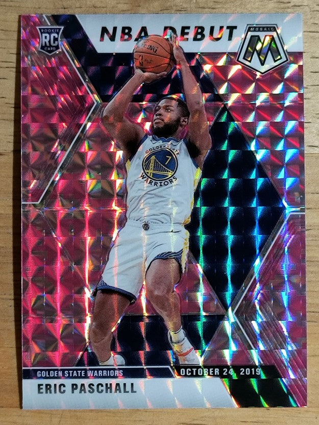 2019-20 Panini Mosaic Mosaic Pink Camo #272 Eric Paschall